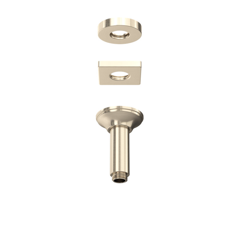 4" Ceiling Mount Shower Arm, Satin Nickel