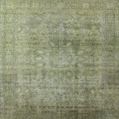 Tapis oriental vert clair