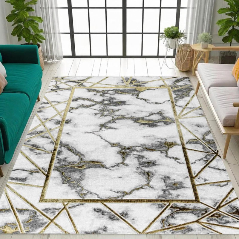 Marble Indoor / Outdoor Area Rug, Rectangle 120 x 170 cm