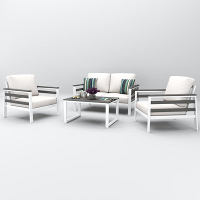 Townsend 4 Person Seating Group With Sunbrella Cushions