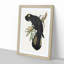 Funereal Cockatoo by Elizabeth Gould - Framed Print-55578690-55578694