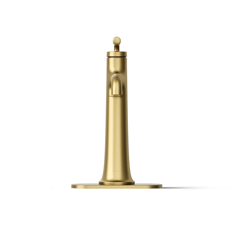 Tone Single-Handle Bathroom Sink Faucet, 1.2, Vibrant Brushed Modern Brass
