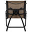 All-Weather Textilene Swivel Patio Stools and Deck Chairs with High Back & Armrests-1466462465