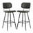 Upholstered Counter Stool with Metal Frame