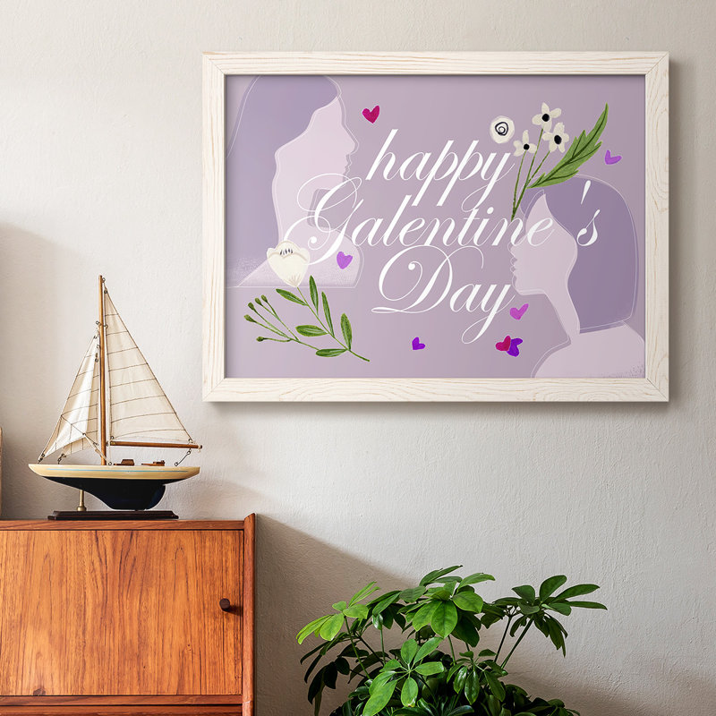 Joyeuse Saint-Valentin, collection A, Blanc, H 18 po x l 26 po x P 1,5 po