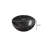 14-Inch Matte Black Ceramic Bathroom Bowl Sink, Stone Pattern, No Faucet | Gift Idea-122563856