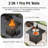 Fiorillo 4-Person Swivel Wicker Rattan Seating Group With Cushions And Square Metal Fire Pit Table-2049248140