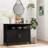Sideboard Buffet Cabinet, Modern Kitchen Cabinet, Coffee Bar Cabinet With 2-Level Shelf And Open Compartment-113011954