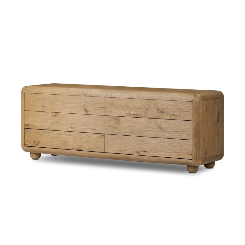 Sheldon 6 Drawer Dresser-Worn Oak