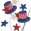 Chapeau 28 po Americana avec étoiles