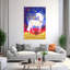 Art mural cheval majestueux abstrait contemporain-1548265187