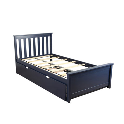 Boling Twin Solid Wood Platform Bed with Trundle by Harriet Bee