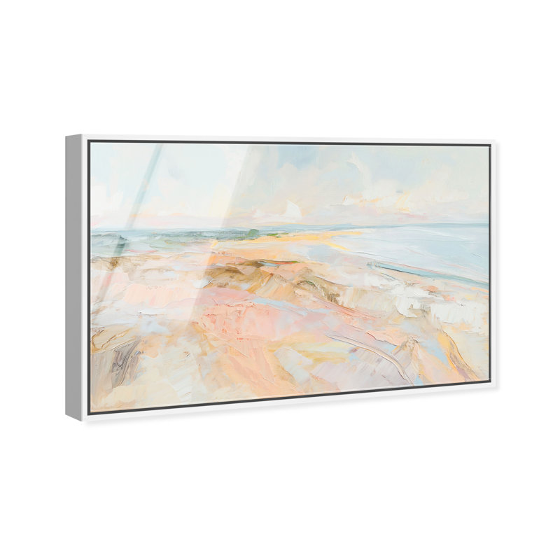 Tidal Borderland I High-Gloss Frameless Acrylic Glass Wall Art Abstract Print by Oliver Gal, Ready to Hang, 15 x 10