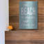 «The Beach Is Calling» par Lettered & Lined, art mural en métal-1386715028