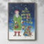 Folksy Father Christmas II, reproduction encadrée - bois massif-1629949944