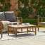Daphne Wooden Garden Sofa Set - Natural-566069509