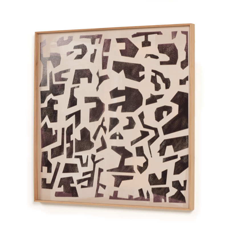 Block Onyx I Print by Coup D'Esprit, 40" H x 40" W x 2" D