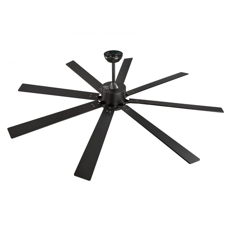 72 Inch Ceiling Fan with Light, 6-Speed Remote Control, Dimmable 3-Color Temperature, Reversible DC Motor, Modern Low Profile Flush Mount Fan for Bedroom, Living Room, Indoor/Outdoor Use