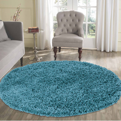 Esterly Solid Colour Shag Area Rug