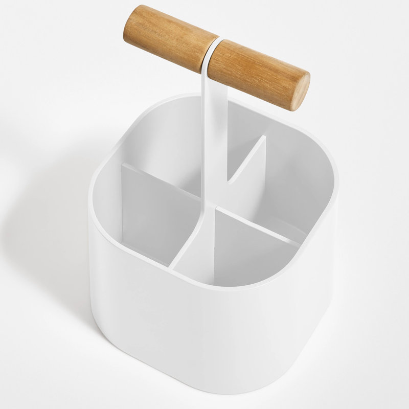 Pluck Small Caddy, White