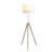 64" - 47"H Adjustable Height Gold Modern Tripod Floor Lamp For Living Room, Standing Lamp For Bedroom