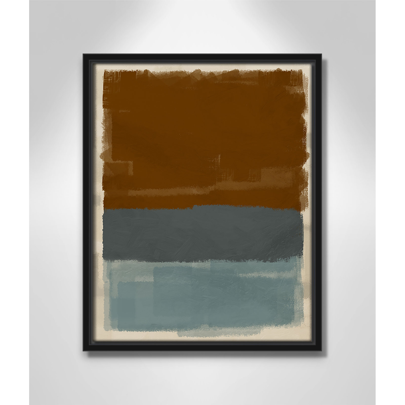 Turbulent Honesty Print by Marcus Prime, Black Floater, 12.5'' W x 15.5'' H