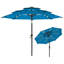 3-Tier Solar Led Lighted Market Patio Umbrella with Push Button Tilt-2102619096-2102619100