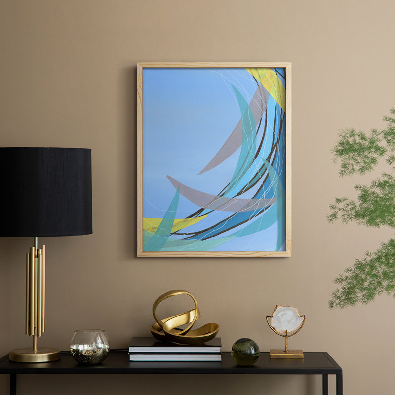 Circulating Flow II Framed Print - Solid Wood, 30" H x 24" W