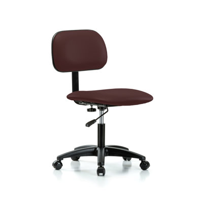 Chaise de laboratoire avec dossier réglable PERCH | Hauteur du bureau: 17 à 22 po