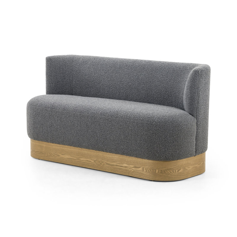 Banc rembourré Kenta, Gris anthracite