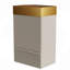 Meuble-lavabo rayé de 20 po avec lavabo intégré en acier inoxydable, armoire de salle de bain autoportante pour salle de bain moderne, lavabo en métal une pièce sans robinet-126230213