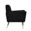 Chaise d'appoint rembourrée avec pieds dorés-857015070