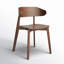 Chaise d'appoint à oreilles en bois massif Kassel-1774077473