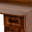 Bureau d'ordinateur de coin en L avec tiroirs, bibliothèque et huche, grand espace de travail