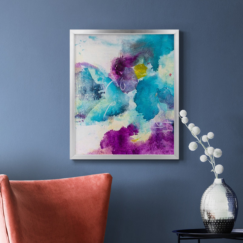 Toile encadrée de qualité supérieure Dreaming I - prête à être accrochée, Argent, H 24 po x l 20 po