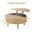 Table basse ronde à plateau relevable-188033539
