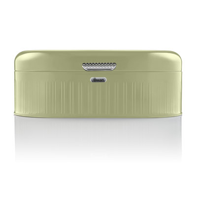 Swan Retro Bread Bin, Generous Storage Capacity, Easy-Opening Lid, One Size