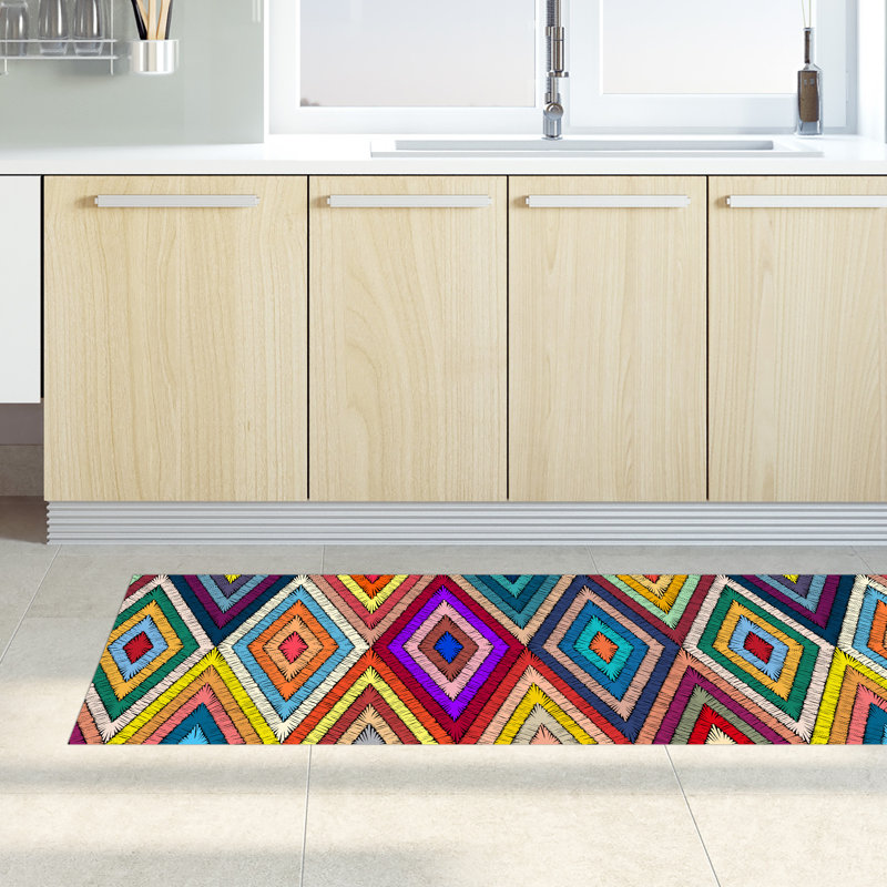 Fumiki Geometric Area Rug, Rectangle 52 x 280cm