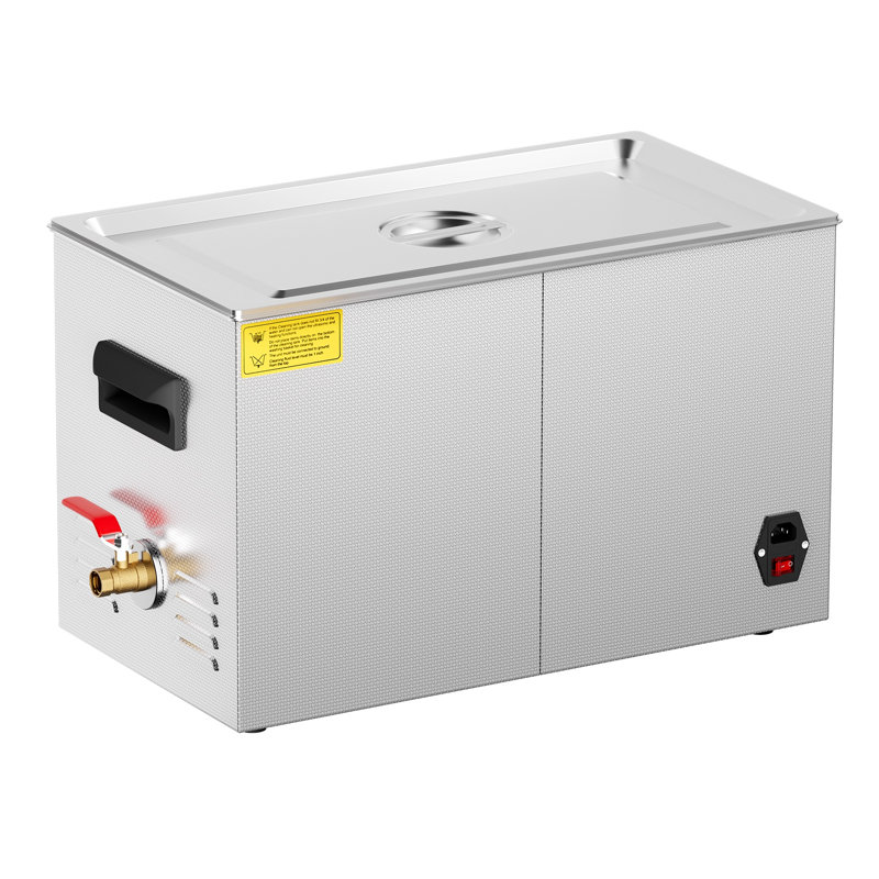 Nettoyeur à ultrasons en acier inoxydable de 30 L avec chauffage et minuterie, machine de nettoyage sonique numérique de 40 kHz pour outils de laboratoire, pièces métalliques et composants automobiles
