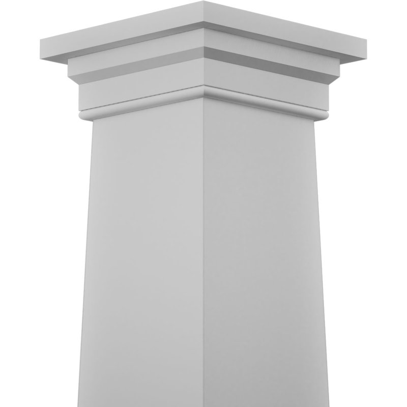 Ensemble de colonne carrée classique en PVC lisse lisse et standard Craftsman, H 96 po x l 11,63 po