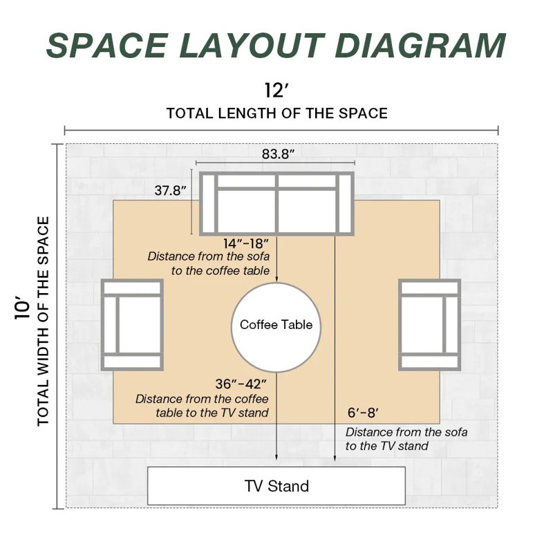 Barrett Minimalist Oversized Modular Comfy Fabric Sofa for Living Room, 2 Seats Sectional Couches, Loveseat, Green, 2