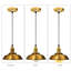 Mecham 1 - Light Gold Single Pendant