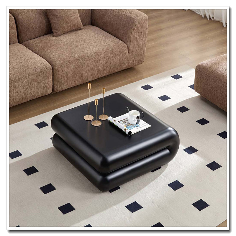Table basse en fibre de verre FRP, Noir