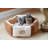 Velvet Bolster Pet Bed