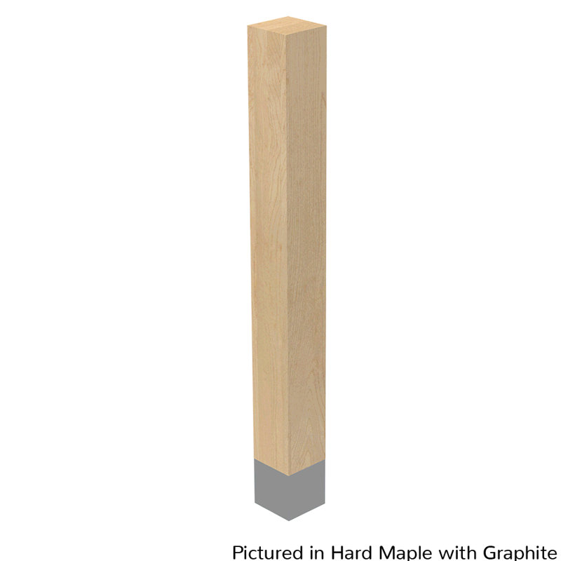 Hakan Table Leg, Graphite, 29" H x 3" W x 3" D