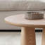 Table basse de style nordique en bois massif.-216440319