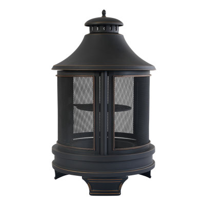 50" X 30" Garden Metal Outdoor Heating Furnace For Backyard 2 In 1 Fire Pit For Outdoor