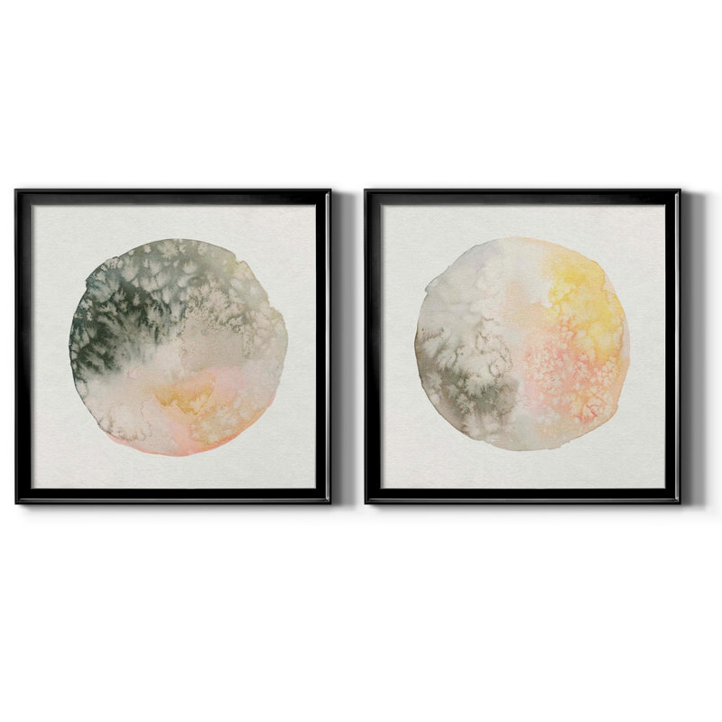 Cosmic View V Cosmic View V - Ensemble de 2 cadres photo, Toile avec cadre noir, H 30,5 po x l 61 po x P 1,5 po, Pas de tapis