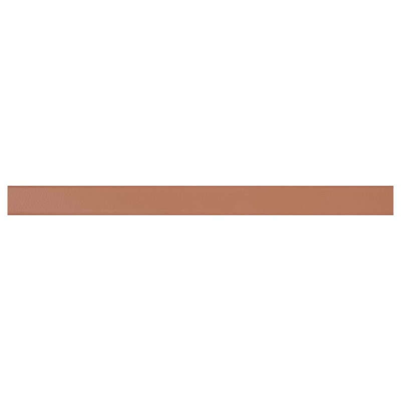 Arlo 1X11 3D Matte Ceramic Bullnose, Terracotta
