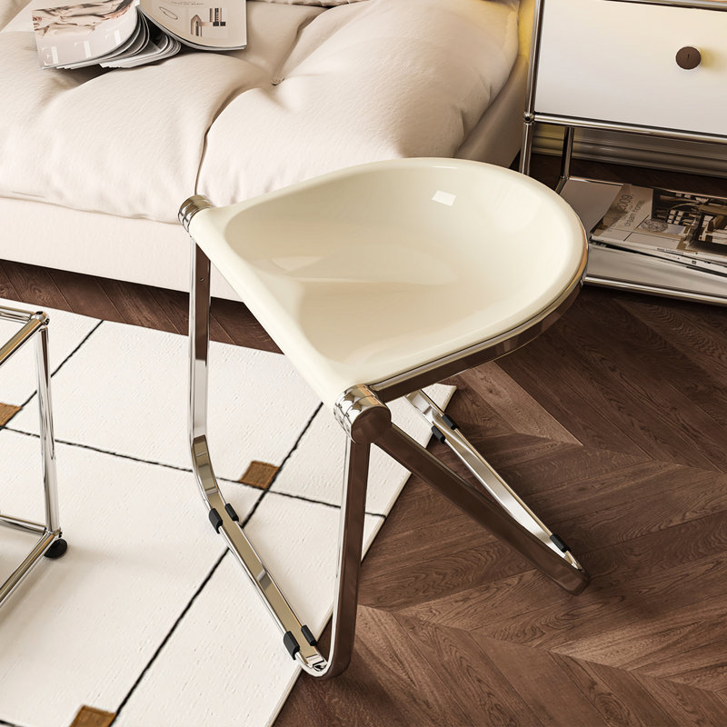 Chaise pliante transparente Artsy - tabouret créatif en acrylique pour la maison, le bureau et les loisirs, pliable empilable, matériau PC, couleurs vives, peut être utilisé comme changement de chaussures, habillage, tabouret de salle à manger, ancien